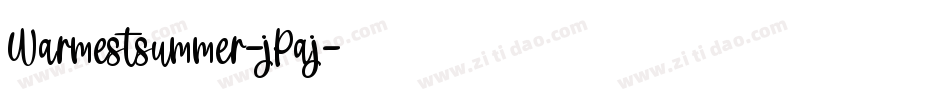 Warmestsummer-jPaj字体转换