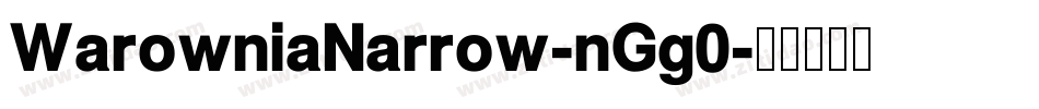 WarowniaNarrow-nGg0字体转换