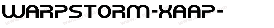 Warpstorm-XaaP字体转换