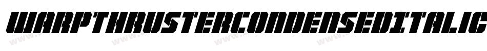 WarpThrusterCondensedItalic-MgXP字体转换
