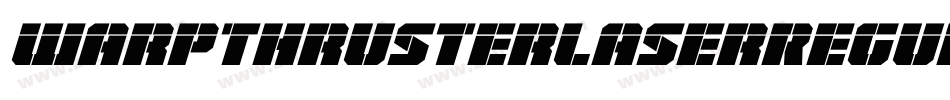 WarpThrusterLaserRegular-Xx0G字体转换
