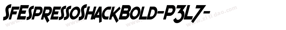 SfEspressoShackBold-P3L7字体转换 SfEspressoShackBold-P3L7字体转换