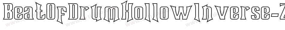 BeatOfDrumHollowInverse-ZYzB字体转换