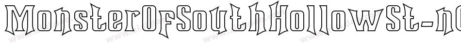 MonsterOfSouthHollowSt-nGOJ字体转换