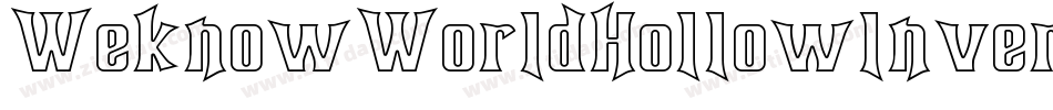WeknowWorldHollowInverse-ALwZA字体转换