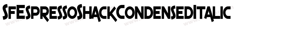 SfEspressoShackCondensedItalic-vgq9字体转换