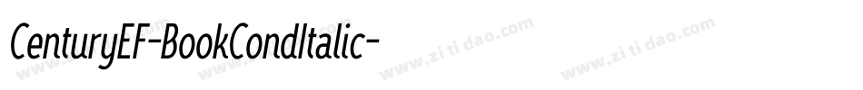 CenturyEF-BookCondItalic字体转换