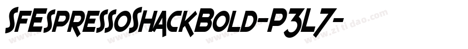 SfEspressoShackBold-P3L7字体转换 SfEspressoShackBold-P3L7字体转换