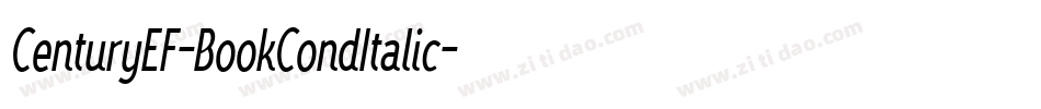 CenturyEF-BookCondItalic字体转换