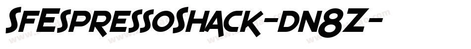 SfEspressoShack-dn8Z字体转换 SfEspressoShack-dn8Z字体转换