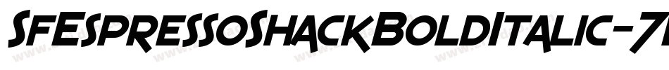 SfEspressoShackBoldItalic-7Pm4字体转换 SfEspressoShackBoldItalic-7Pm4字体转换
