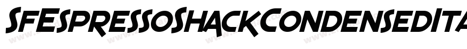 SfEspressoShackCondensedItalic-vgq9字体转换