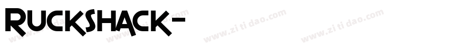 Ruckshack字体转换