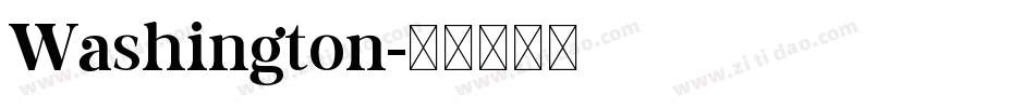 Washington字体转换