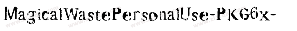 MagicalWastePersonalUse-PKG6x字体转换