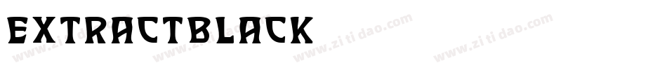 ExtractBlack字体转换