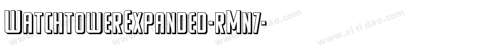 WatchtowerExpanded-rMn7字体转换