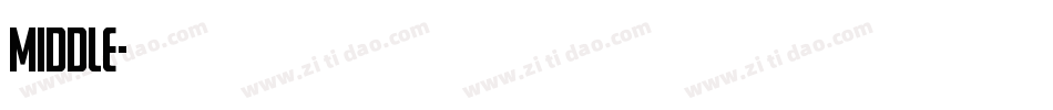middle字体转换