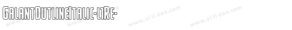 GalantOutlineItalic-l1Re字体转换