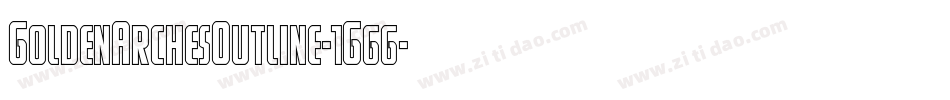 GoldenArchesOutline-1Ggg字体转换