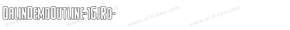 QalinDemoOutline-1GjR0字体转换 QalinDemoOutline-1GjR0字体转换