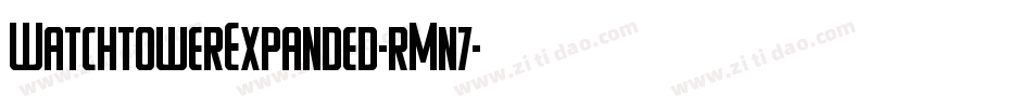 WatchtowerExpanded-rMn7字体转换