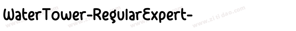 WaterTower-RegularExpert字体转换