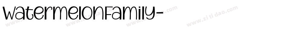 WatermelonFamily字体转换