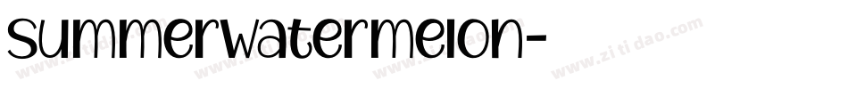 SummerWatermelon字体转换