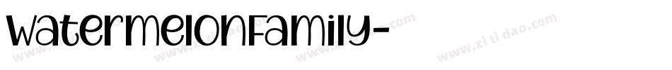 WatermelonFamily字体转换