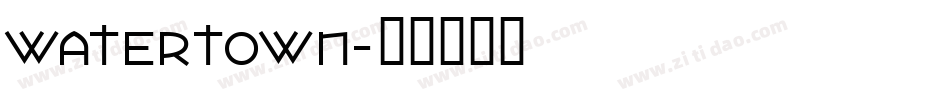 Watertown字体转换