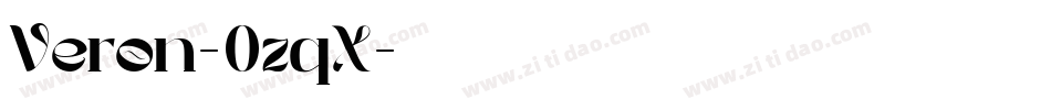 Veron-0zqX字体转换