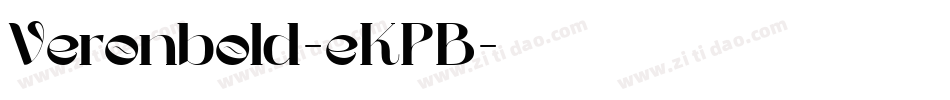 Veronbold-eKPB字体转换