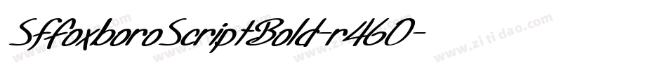 SfFoxboroScriptBold-r46O字体转换 SfFoxboroScriptBold-r46O字体转换