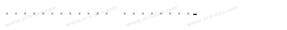 WaverlyLightCondensed字体转换