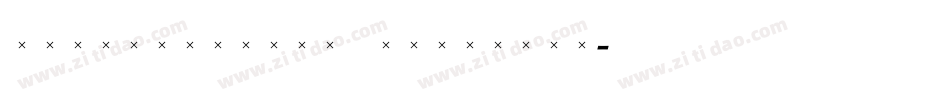 WaverlyLightCondensed字体转换