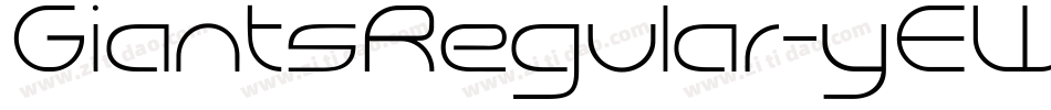 GiantsRegular-yEWe字体转换