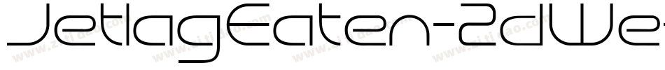 JetlagEaten-2dWe字体转换