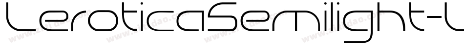 LeroticaSemilight-V0We字体转换