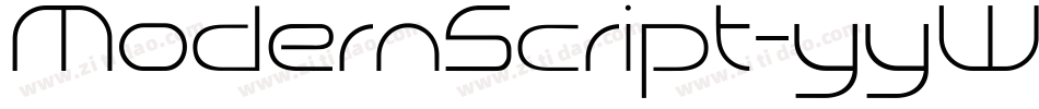 ModernScript-yyWe字体转换