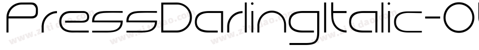 PressDarlingItalic-OWWe字体转换