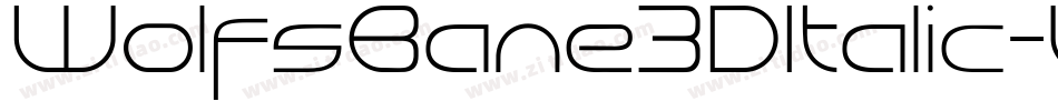 WolfsBane3DItalic-V9We字体转换