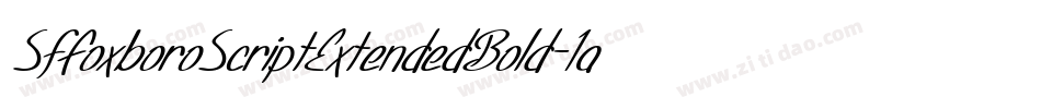 SfFoxboroScriptExtendedBold-1aWL字体转换 SfFoxboroScriptExtendedBold-1aWL字体转换