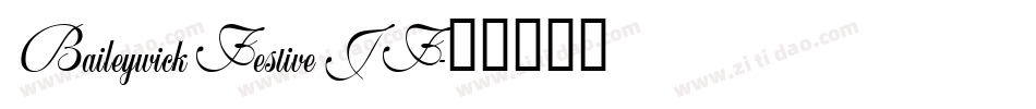 BaileywickFestiveJF字体转换