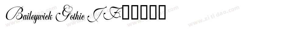 BaileywickGothicJF字体转换