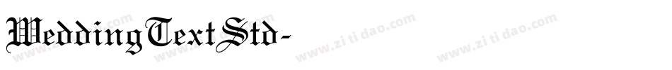 WeddingTextStd字体转换