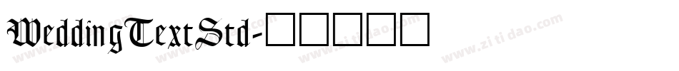 WeddingTextStd字体转换