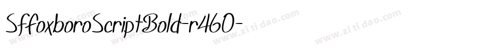 SfFoxboroScriptBold-r46O字体转换 SfFoxboroScriptBold-r46O字体转换