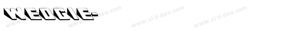 WEDGIE字体转换