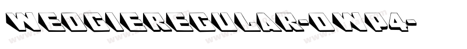 WedgieRegular-0WP4字体转换